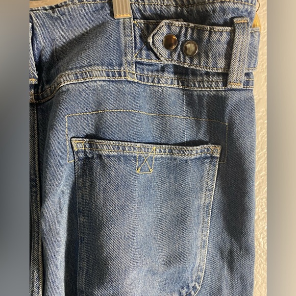 We The Free Super Sweeper Wide Leg denim jeans. Hard to find. Size Large - Picture 6 of 10